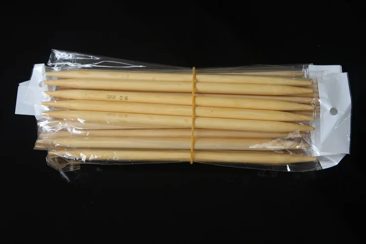 Поставка спицы с двойным заостренным отбеливателем Bamboo 15 оплатить набор 20 см 5 корень платить мешков