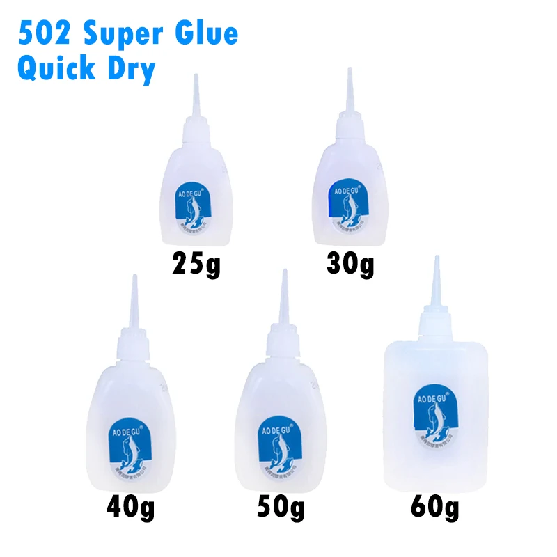 502 슈퍼 접착제 빠른 접착제, 빠른 건조, 시아노아크릴산염, 강력한 접착제, 빠른 접착, 가죽 고무 금속, 사무용품, 25-60g