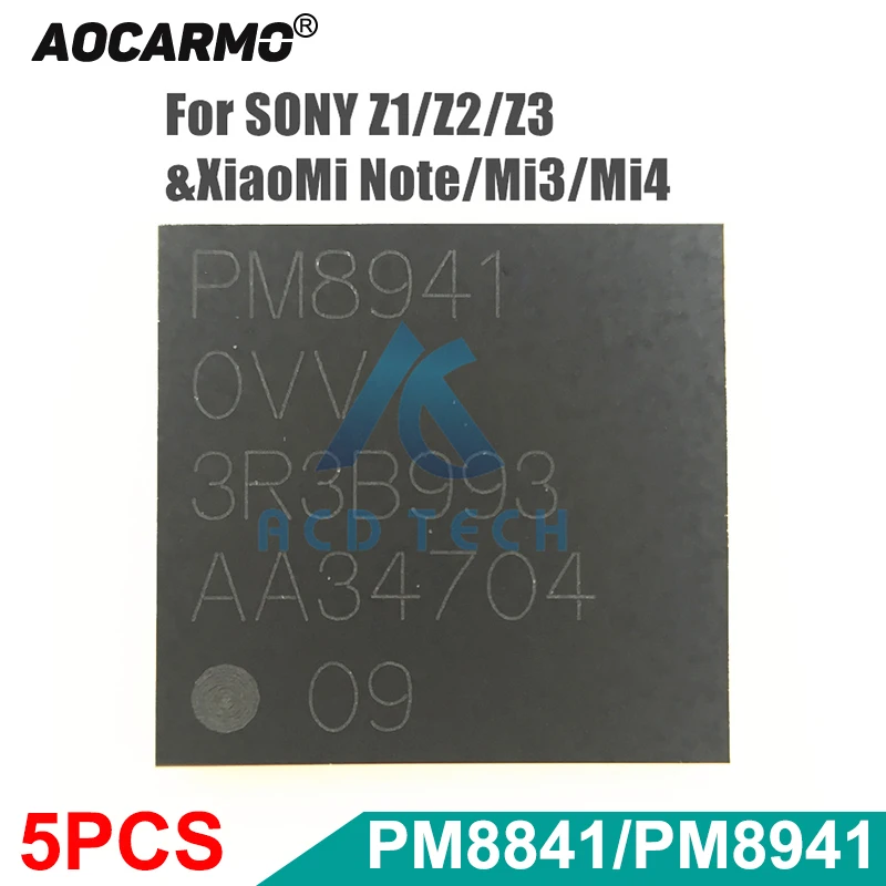 Aocarmo 5 шт./лот PM8841 PM8941 OVV модуль питания IC чип для Xiaomi 3 4 Sony Xperia Z1 Z2 Z3 | Мобильные
