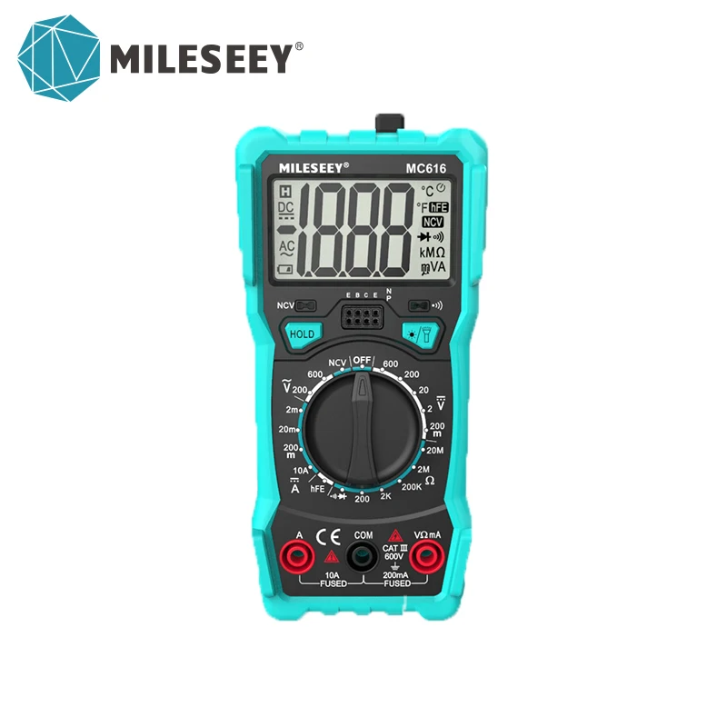 Цифровой мультиметр Mileseey NCV MC616 измеритель напряжения постоянного и переменного