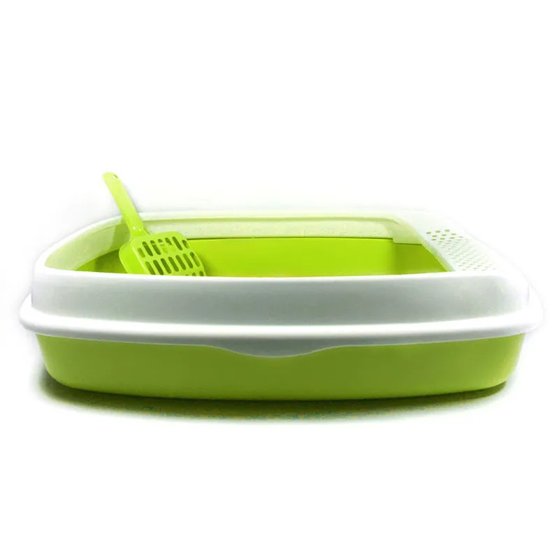 Anti-Splash Cat Litter Box Pet Toilet Bedpan Excrement Training Sand Litter Box Free Scoop Plastic Sandbox For Cats Anti-Splash Cat Litter Box Pet Toilet Bedpan Excrement Training Sand Litter Box Free Scoop Plastic Sandbox For Cats