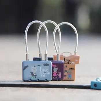 

Mini Lock Novelty Padlock Security Lock Cute Animal Cartoon Lock with Keys for Backpacks & Lockers Doors and Windows Suitcase