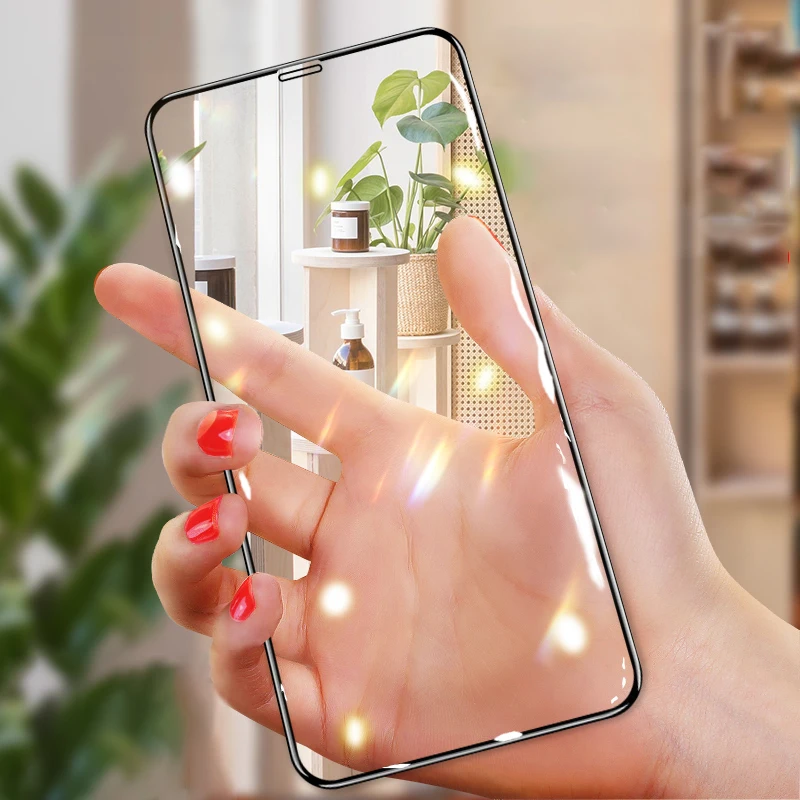  Glas Für Iphone 11 Gehärtetem Glas Für IPhone 11 pro Max Screen Protector Volle Gule 3D Gebogene Bi