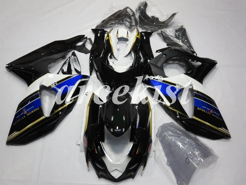 ABS Обтекатели комплект подходит для suzuki GSX-R1000 K9 2009 2010 2011 2012 2013 09, 10, 11, 12, 13, 14, 15, 16 лет тела цвет синий, черный; Большие размеры 34–43
