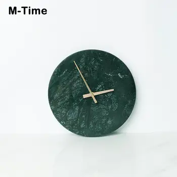 

Nordic Marble Clock Minimalist Modern Design Wall Clocks Kitchen Art Personality Wall Watch Home Decoration Accessories Gift