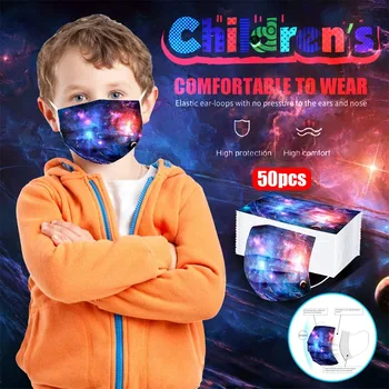 

Children's mask Disposable Face Mask 3Ply Ear Loop 50PC Newest Fashion Traveling Running Mask party Gear#3