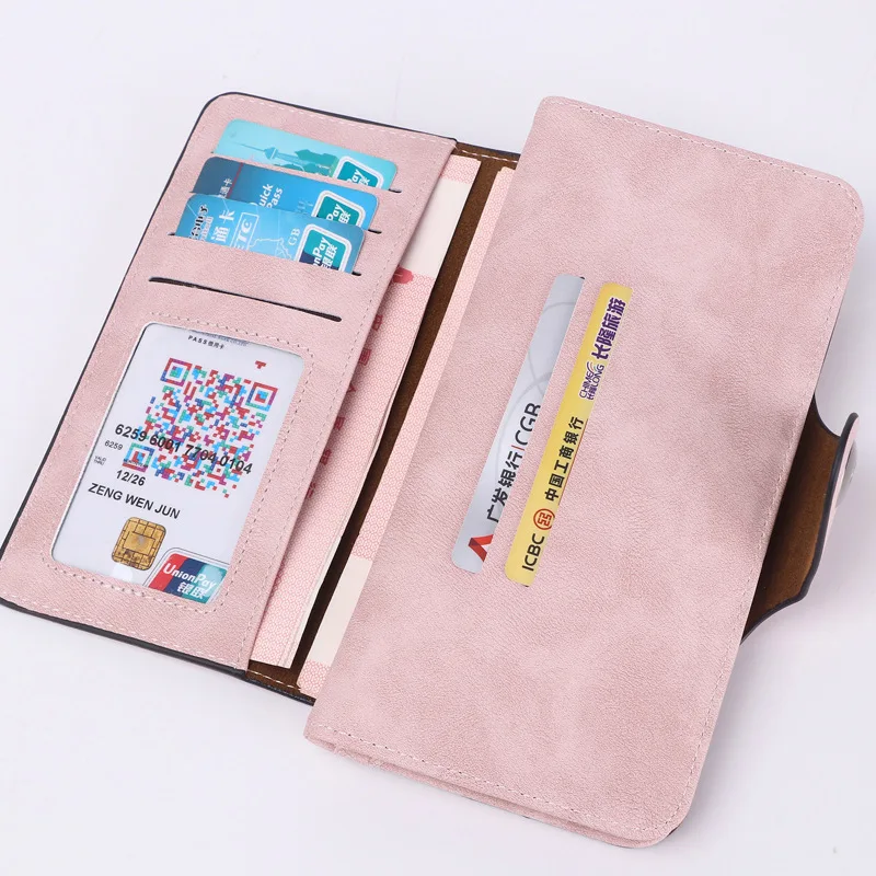 

New Women PU Leather Wallets Brand Designer Fashion Long Wallet Female Card Holder Lady Coin Purse Money Organizer Storage Bag