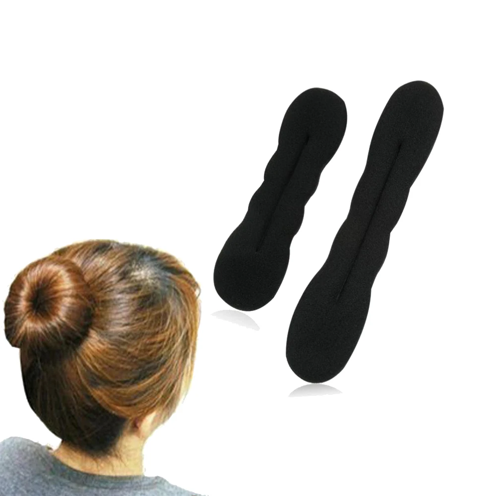 

Sponge Hair Band Curlers 1 Pieces Black Magic Hair Bun Maker Foam Sponge Bun Twist Shaper Hair Donuts Chignon Ballet Sock Bun