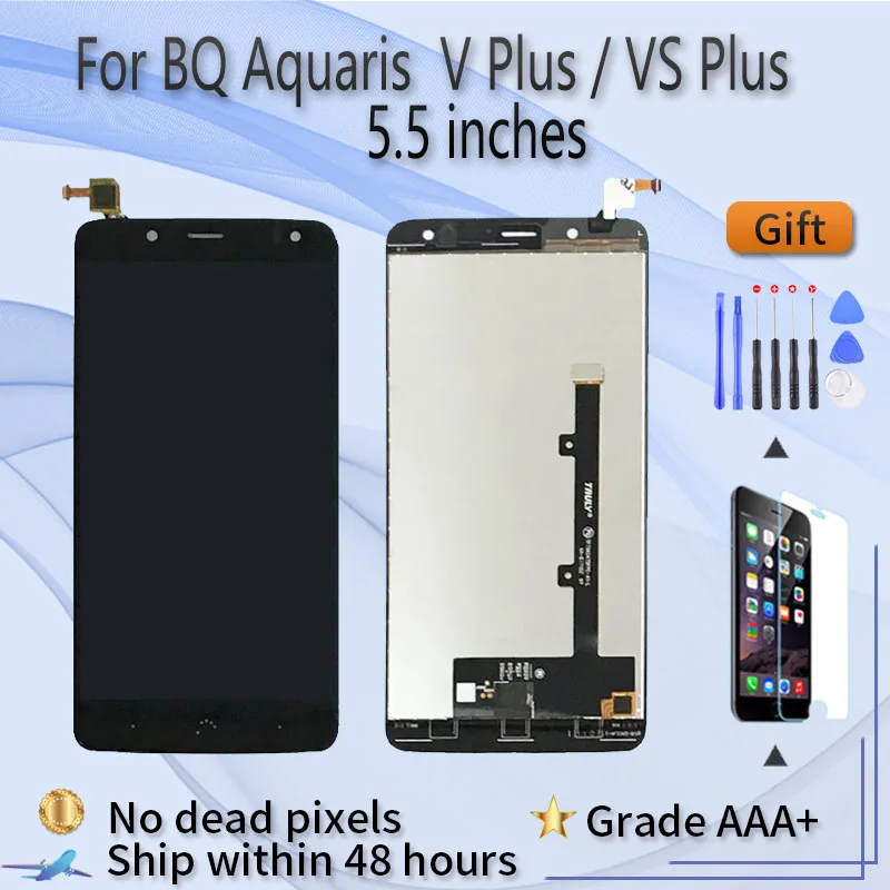 Custodia Portafoglio In PU Scamosciato Per BQ Aquaris V Plus, Flip Cover Magnetica Con Slot Per Carte E Supporto, Morbida E Antigraffio, Shantime