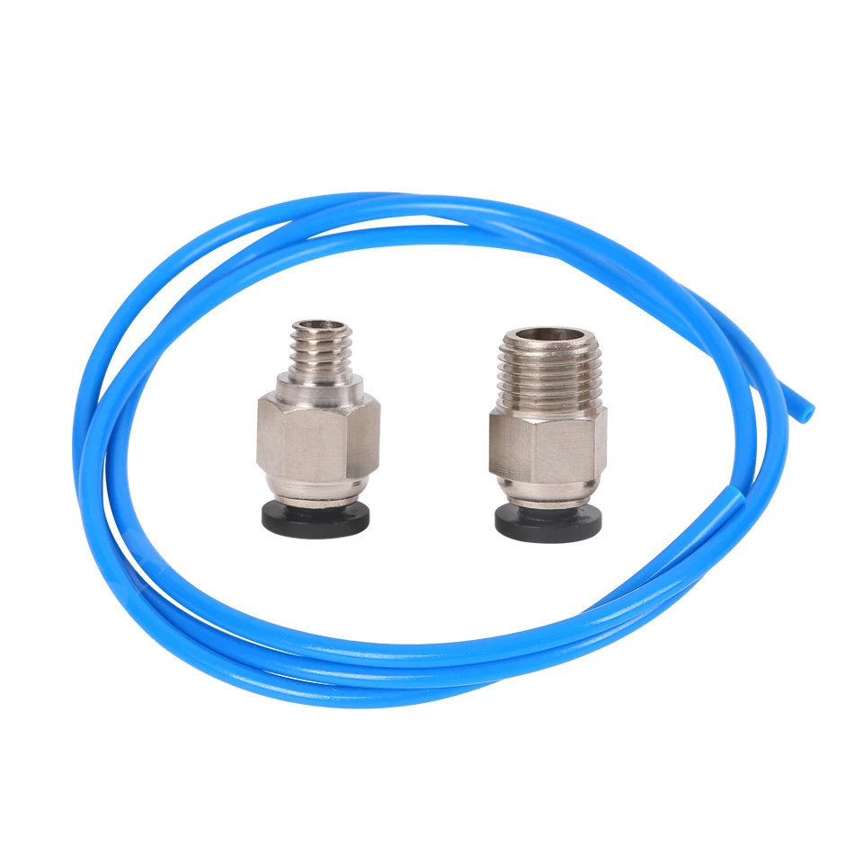 

PC4-M6 Pneumatic Connector With 1M PTFE Teflonto Tube 2*4MM For 1.75mm Extruder VS ender 3 Upgrade Kit 3D Printer Parts