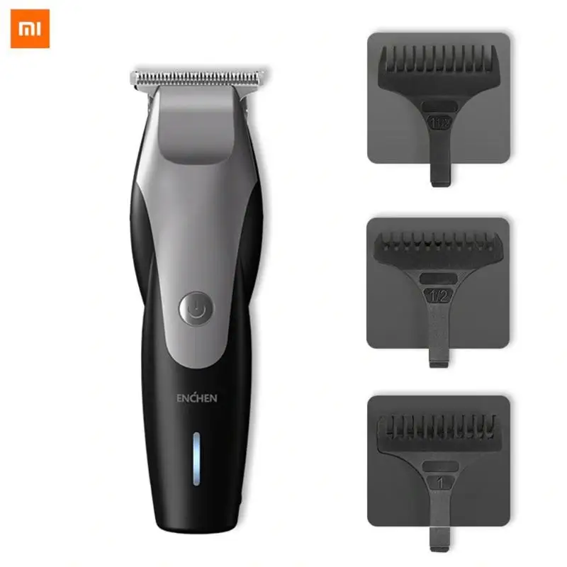 Xiaomi ENCHENI Hummingbird электрическая машинка для стрижки волос USB триммер для волос электробритва для бороды с 3 щетками для волос Машинка для стрижки