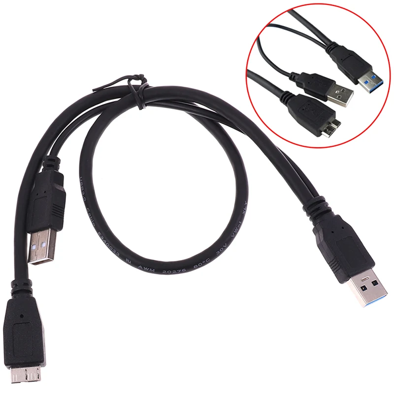 1 шт. USB 3 0 A Мужской Micro B Y кабель для внешнего жесткого диска кабели | Электроника