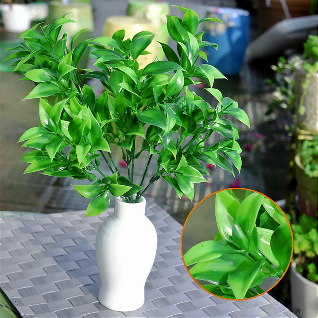 Искусственный апельсин листья поддельные растения лист пейзаж ПВХ для дома