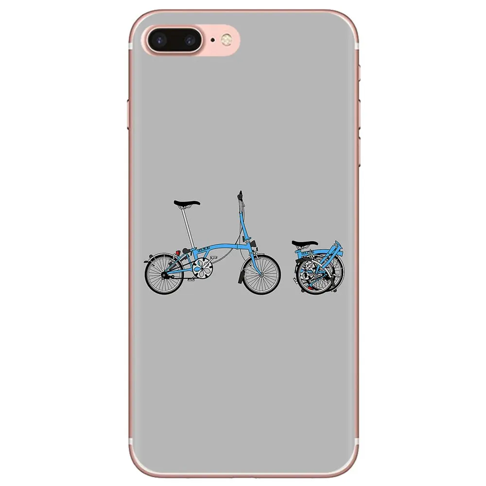 Silicone Phone Shell Cover For iPhone 11 Pro 4 4S 5 5S SE 5C 6 6S 7 8 X XR XS Plus Max iPod Touch Brompton Folding Bike art | Мобильные
