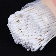 200PCS/ Box Double Head Cotton Swab Cotton Paper Stick Disposable For Nose Ears Cleaning Health Care Tools