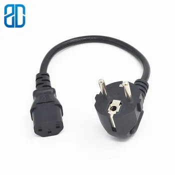 

EU European Russia Germany French Power Extension Cable Cord To C13 Computer Chassis Wires PDU Extension Cord 0.3m 0.6m/1ft 2ft