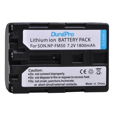 1 Battery Комплект из 2 предметов 1800 мА/ч, NP-FM50 NP FM50 Камера Батарея+ ЖК-дисплей USB Зарядное устройство для sony NP-F550 F570 F770 F750 F960 F970 FM500H FM70 QM91D QM71 - Цвет: 1 Battery