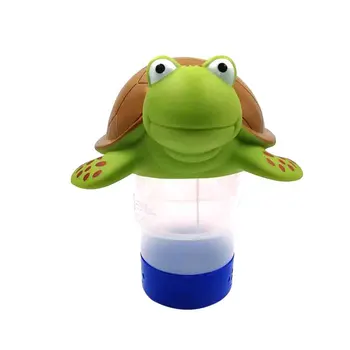 

Cleaning Tool Bromine Holder Turtle Shape Spa Portable Floating Tablet Dispenser Disinfection Swimming Pool Aquarium Pond