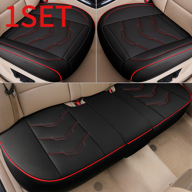 Leather Car Seat Cover Universal Car Seat Protector Set Surround Chair Auto Chairs Covers Protector Cushion Automotive Goods