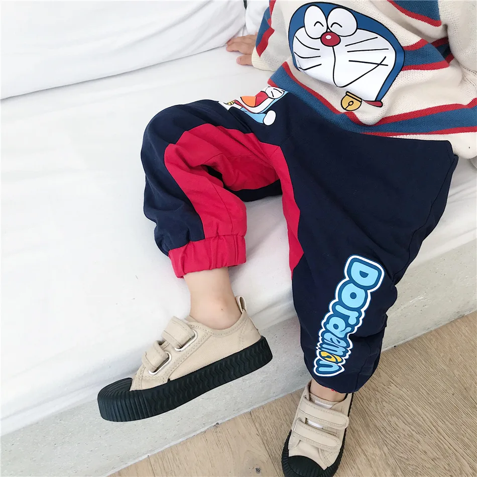 Tonytaobaby/зимняя одежда; Новая детская одежда; Милые бархатные штаны для отдыха с героями мультфильмов; детские штаны