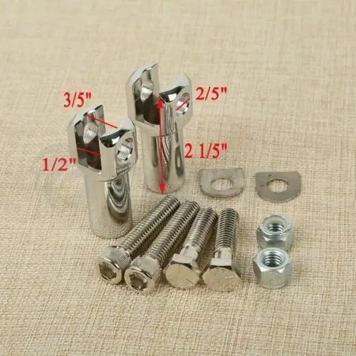 Мотоциклетная Подножка для пассажира Подставка для ног Clevis монтажный комплект для Harley Softail 2000-2006