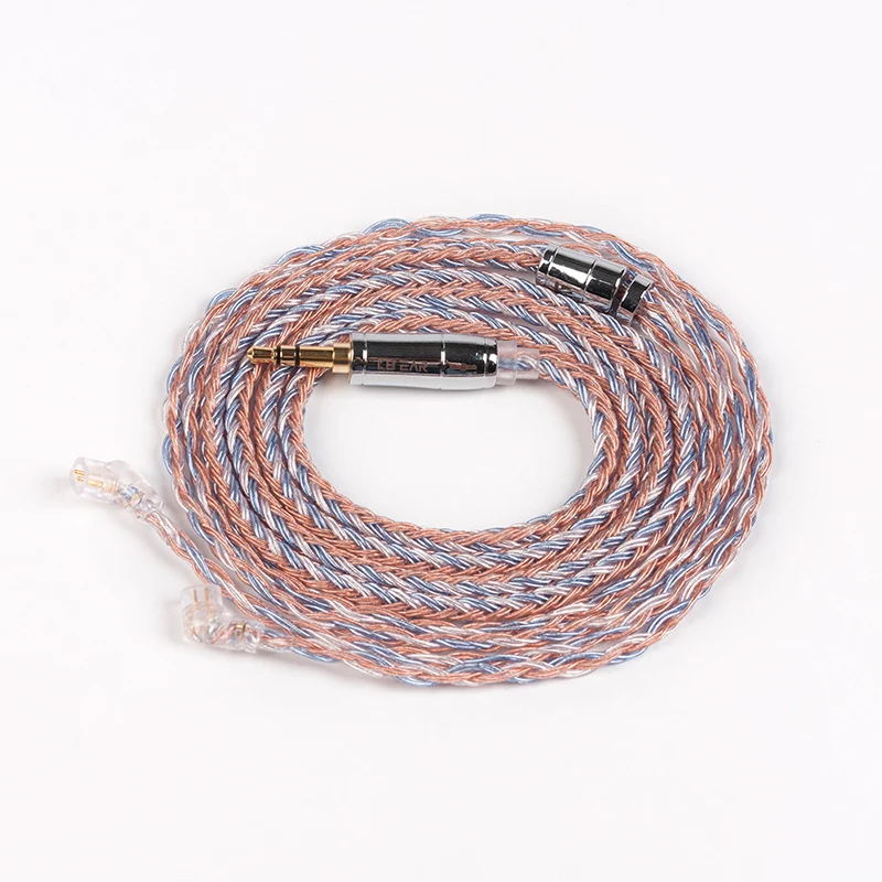 3.5 QDC KBEAR 16 Core Upgraded Silver Plated Copper Cable 2.5/3.5/4.4MM With MMCX/2pin/QDC TFZ For KZ ZS10 ZSN Pro ZSX BLON BL-03 V90 - Цвет: 3.5 QDC
