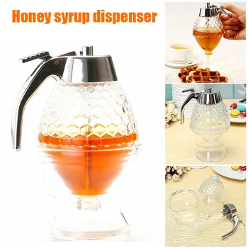 

200ml Honey Syrup Dispenser Plastic Vintage Jar without Drip Container Honey Dispenser THJ99