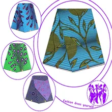 Воск африканская Ткань 6 ярдов Анкара недерленды воск ткани голландский Высокое качество Нигерия воск печать шитье печатные супер ткани