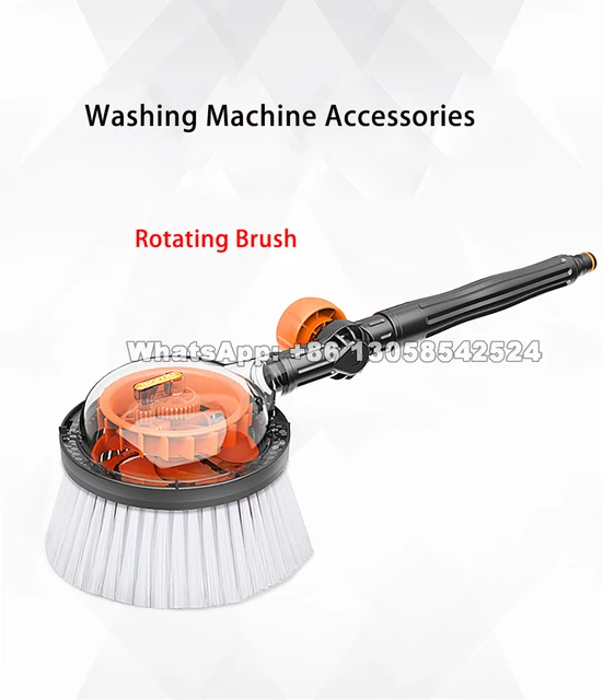 Brosse de nettoyage rotative à l'eau, équipement de lavage de voiture,  lave-linge rotatif, brosses de roues, outil de nettoyage automatique à main  - AliExpress