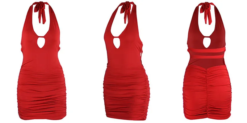 backless halter mini dress06