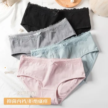 

5PCS/lot Women Panties Sexy Cotton Underwear Cute Printed Intimate Plus S M L XL Briefs Breathable Underpants lingerie MDN