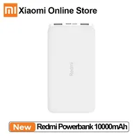Xiaomi-Banco de energía Redmi, cargador portátil de carga rápida, versión estándar, 10000mAh, adaptador de corriente USB Dual
