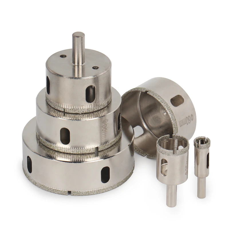 Hole Saws 3-200mm Round Shank Hole Saw Diamond Coated Core Drill Bit Masonry Tools For Glass Marble Opener Ceramic Tile Porcelain Granite