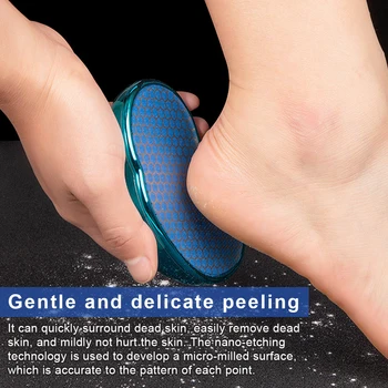 

Pedicure Rasp Foot Care Cuticlere Mover Skins 2 Colors Bliue Glass Massage Tool Beauty Deadskin Remover Foot Remover Tool