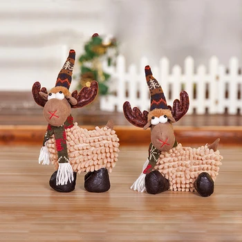 

Christmas Decoration for Home Xmas Elk Dolls Xmas Toys Gift for Kids Natal Figurines Christmas Present Ornament Home Decor