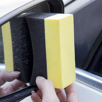 

Car Wash Sponge Car Contoured Wheels Brush Tools Applicator For Tire Hub Cleaning Waxing Polishing Sponge