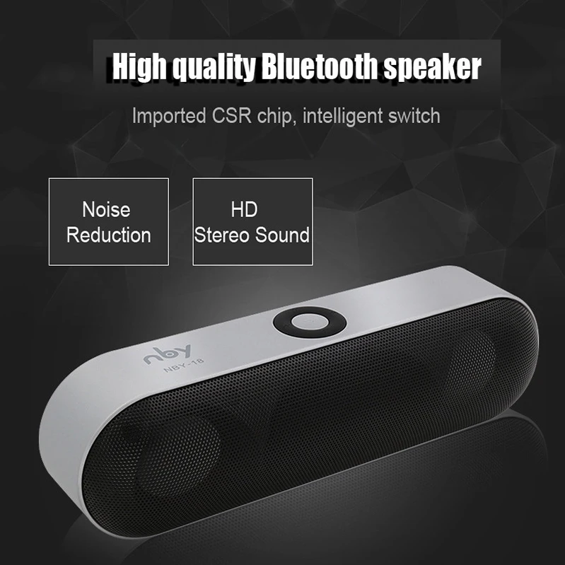 NBY 18 Bluetooth Speaker Mini Portable Wireless Speakers Sound System 3D Stereo Music Surround Speaker Support USB TF Card