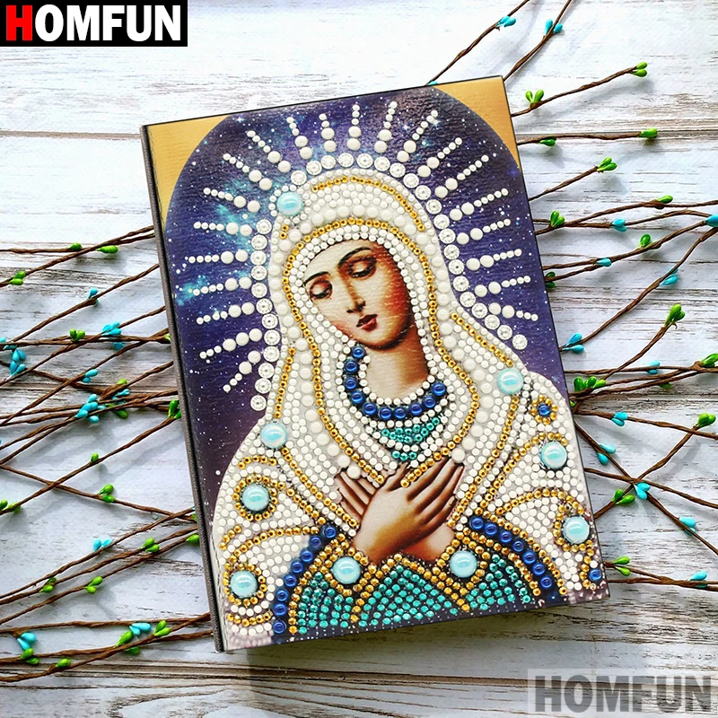 HOMFUN A5 блокноты 5D DIY алмазная живопись специальная форма Дневник Книга Алмазная вышивка крестиком Стразы Декор подарок - Цвет: NB32