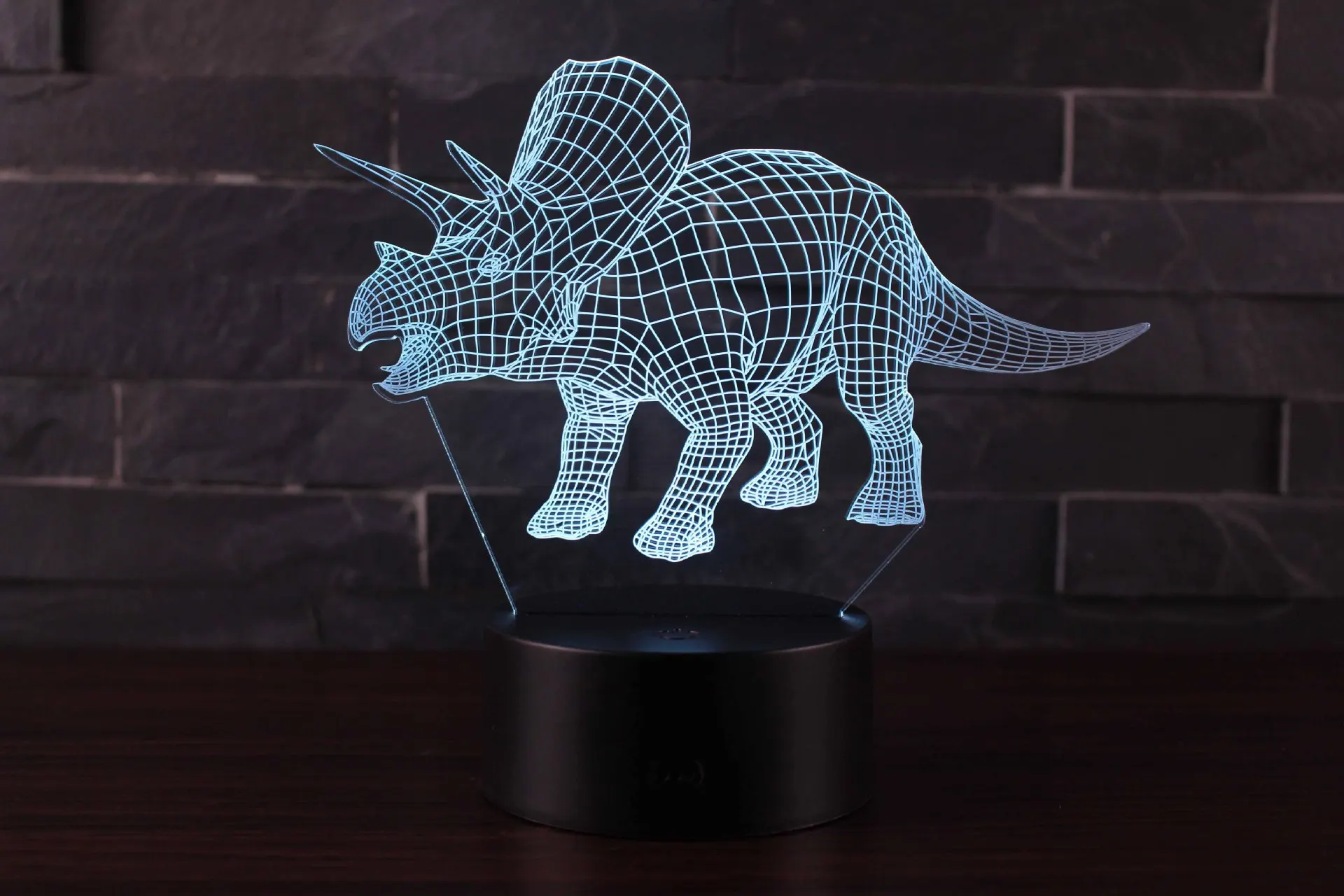 night stand lamps Cartoon Dinosaur 3D night light led remote control 7/16color touch control desk lamp bedside lamp birthday gift decoration nursery night light