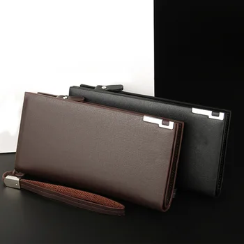 

Men Wallets Classic Long Style Card Holder Male Purse Quality Zipper Large Capacity Big Brand Luxury Wallet For Men