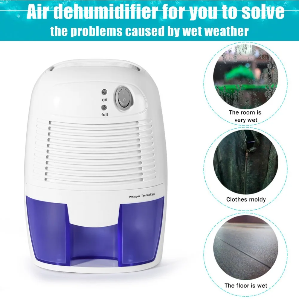 EU Removable Quiet Small-Size Thermo-Electric Dehumidifier for Smaller Room Cupboard Basement Attic Stored Boat RV Antique Car