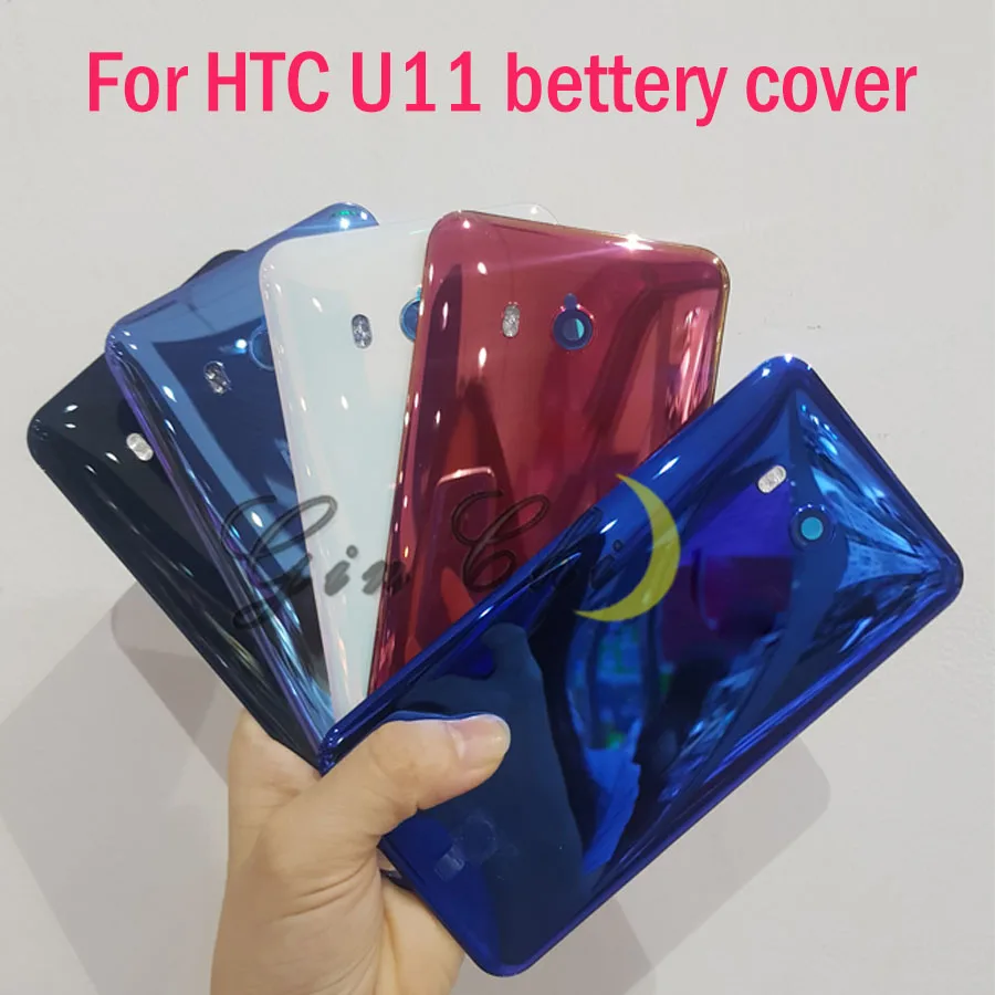 5," для htc U11 Крышка батарейного отсека дверь для htc U11 задняя крышка батарейного отсека задняя крышка стеклянный корпус чехол Замена U11-W