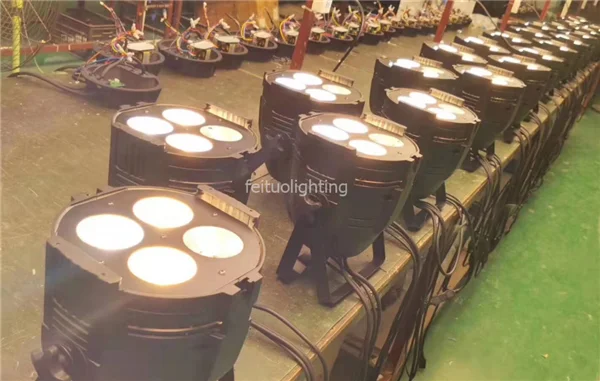 E-10pack точечное управление Cob Par Led 4*50 Вт WW/CW студийные вечерние IP20 Led Par 64 сценическое устройство