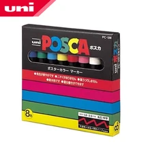 8 шт./лот Uni Posca PC-5M Краска Маркер-тонкий Tip-1.8mm-2.5mm