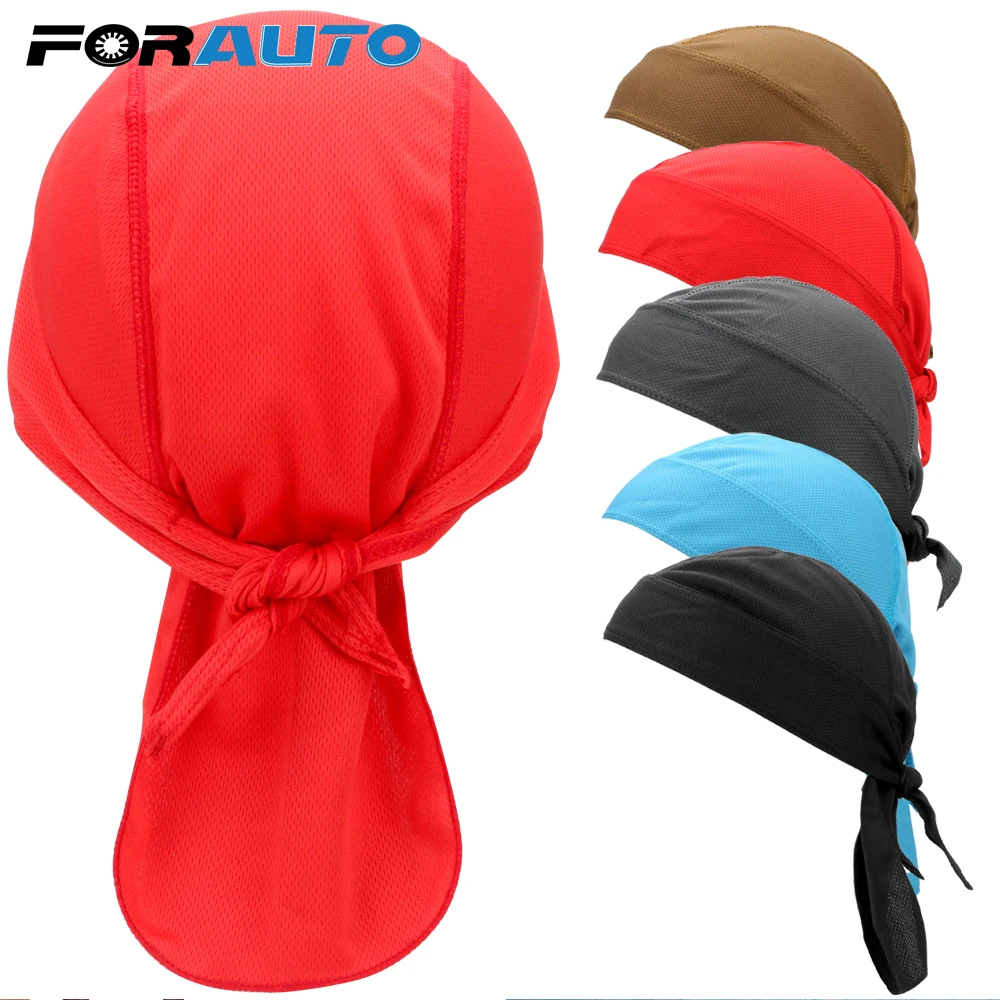 cheap FORAUTO Bike Cycling Headband Half Head Scarf Breathable Quick Dry Under Helmet Riding Cap Multifunction Motorcycle Accessories