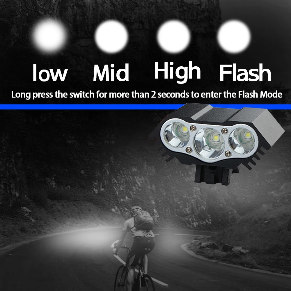8000LM T6 XML LED Bicycle Lamp Headlight Bike Light MTB Light Lamp LED Flashlight Lantern