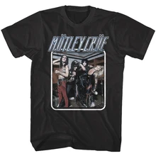 С надписью Mötley Crüe Rock Band фото Мужская футболка тяжелый металлический альбом крышка концерт Мерч