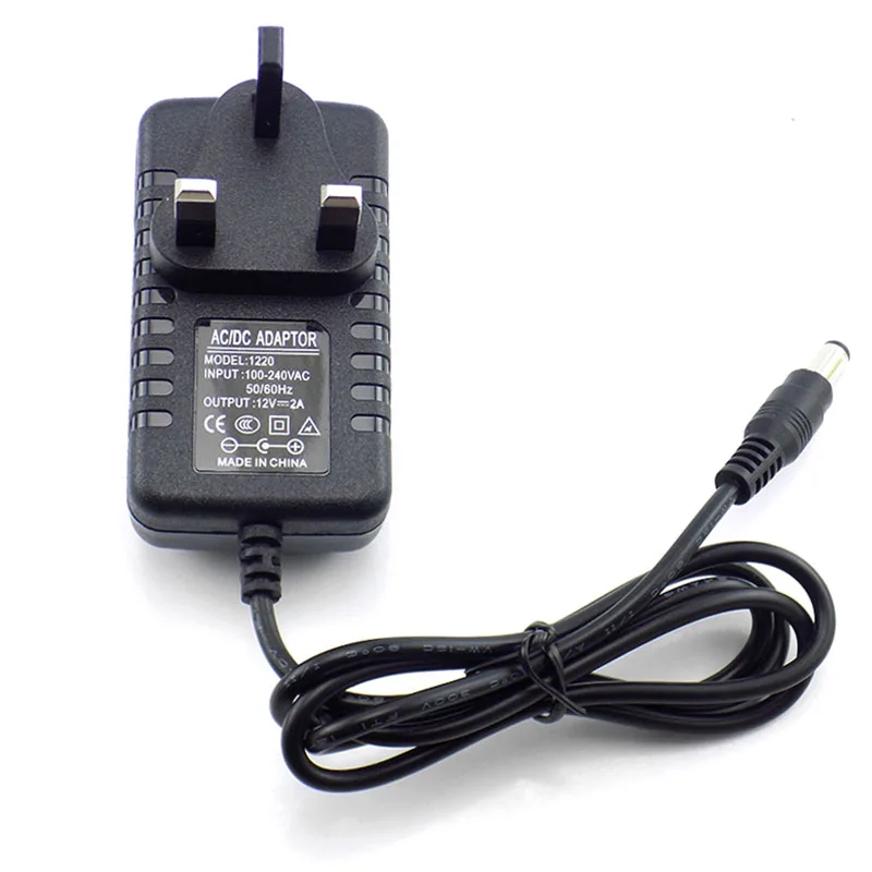 12 В 2A 2000mA AC DC 5,5X2,5 мм адаптер питания зарядное устройство вилка 100-240 в EU/US/AU/UK Зарядка для светодиодной ленты cctv G16