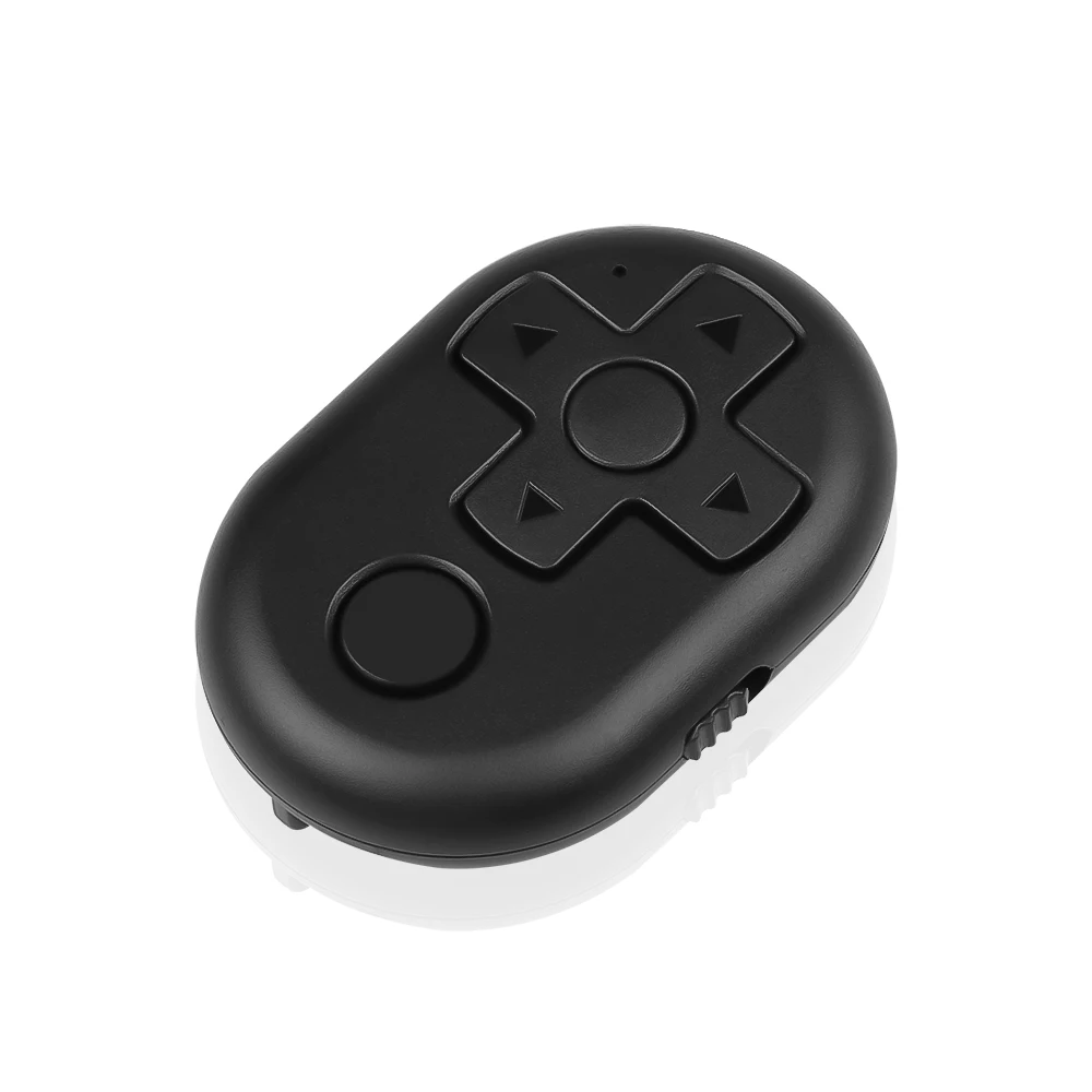 Kebidu беспроводной Bluetooth пульт дистанционного управления спуска затвора для камеры телефона селфи палка ТВ - Цвет: Черный