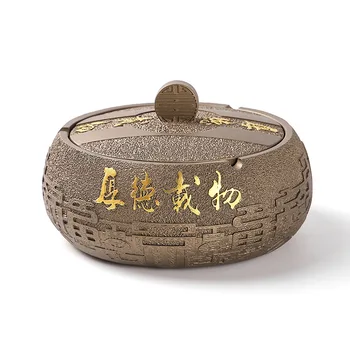 

Silicone Creative Ashtray Fashionable household ashtrays Retro personality decoration Ashtray with lids gift for boyfriend